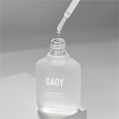 GAOY Nail Primer, 16ml Acid-Free Natural Nail Prep Bond Primer, Air Dry for Acrylic and Gel Polish